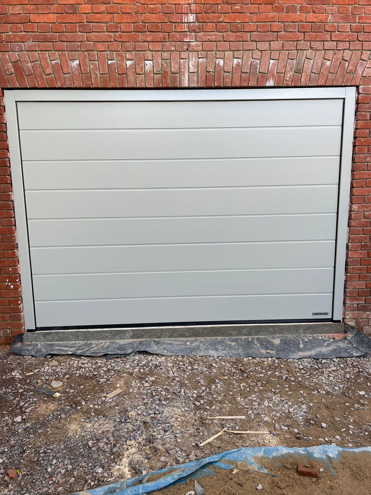 Hormann LPU 42 M-Ribbed Silkgrain Sectional Door