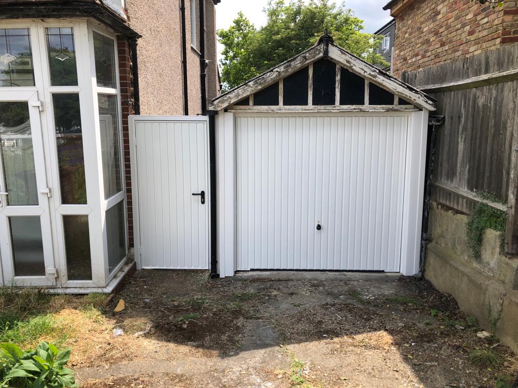 Hormann 2001 White Up-and-Over Garage Door