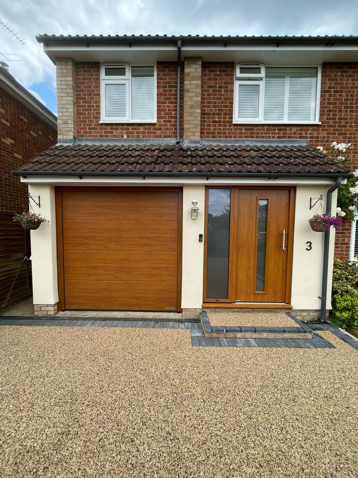 Hormann Thermo46 Style 020S (satin-finished glass) Door