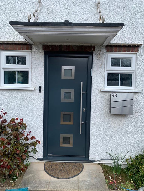 Hormann Thermo65 Style 800S (satin-finished glass) Front Door
