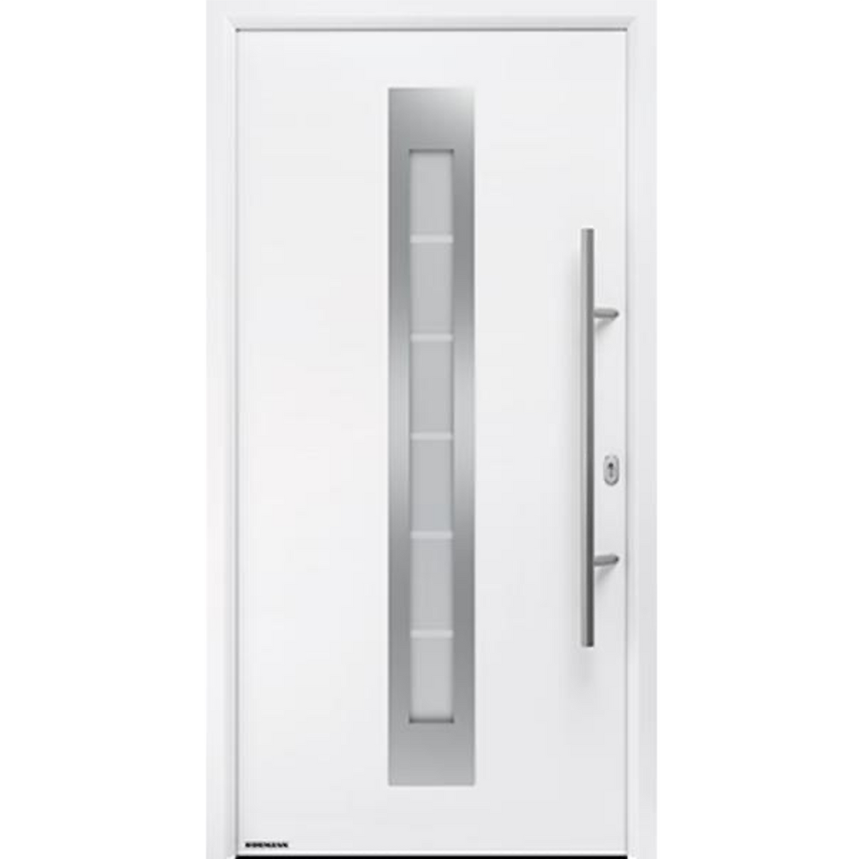 Hormann Thermo46 Style 750C (sand-blasted glass with 5 clear stripes) Door