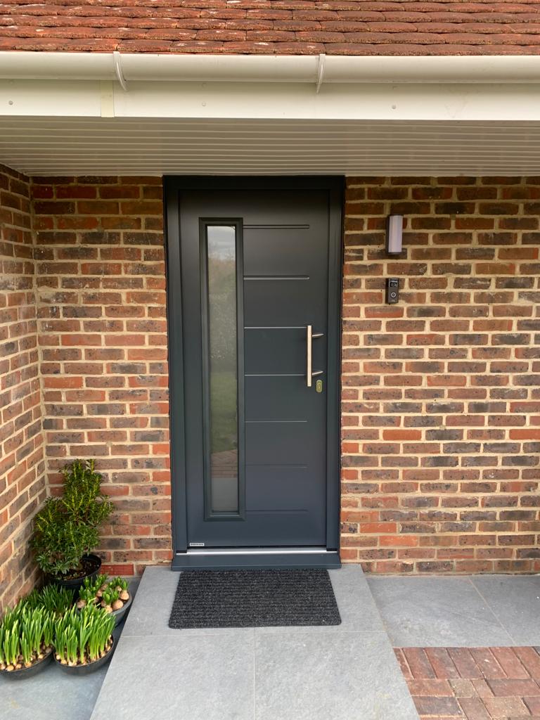 Hormann Thermo46 Style 025S (satin-finished glass) Door