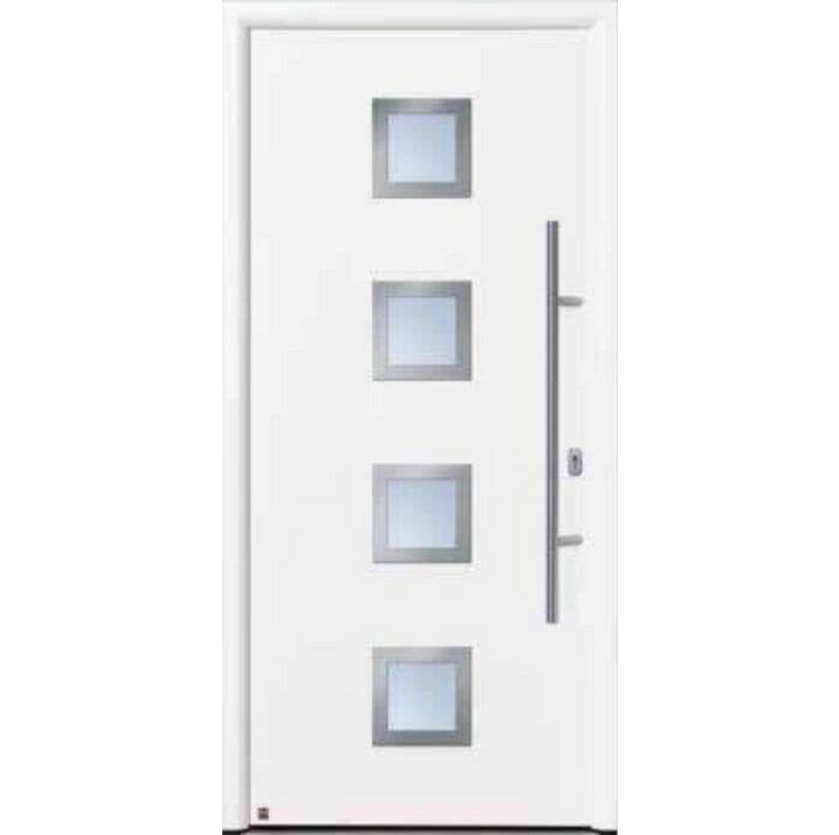 Hormann Thermo65 Style 800S (satin-finished glass) Front Door