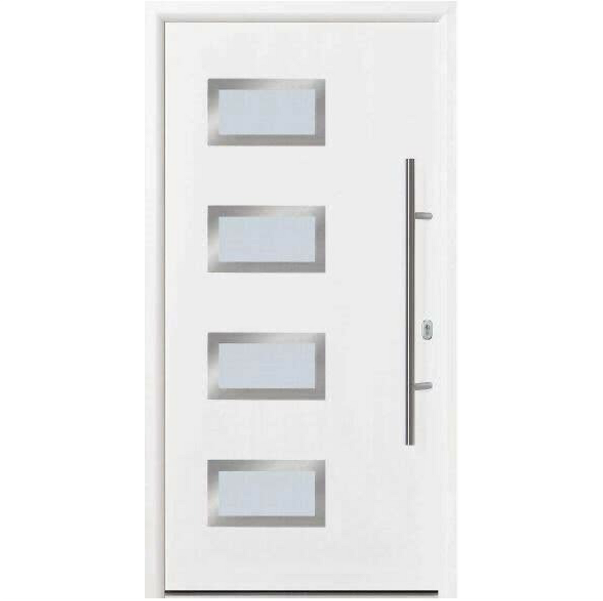 Hormann Thermo65 Style 820S (satin-finished glass) Entrance Door