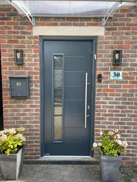 Hormann Thermo46 Style 025S (satin-finished glass) Door