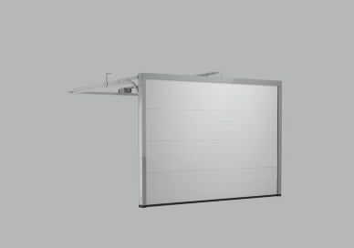 Hormann LPU 42 S-Panelled Woodgrain Sectional Garage Door